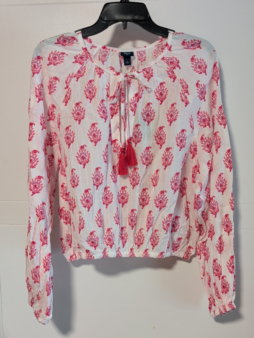 Roller Rabbit Blouse With Tassel Tie